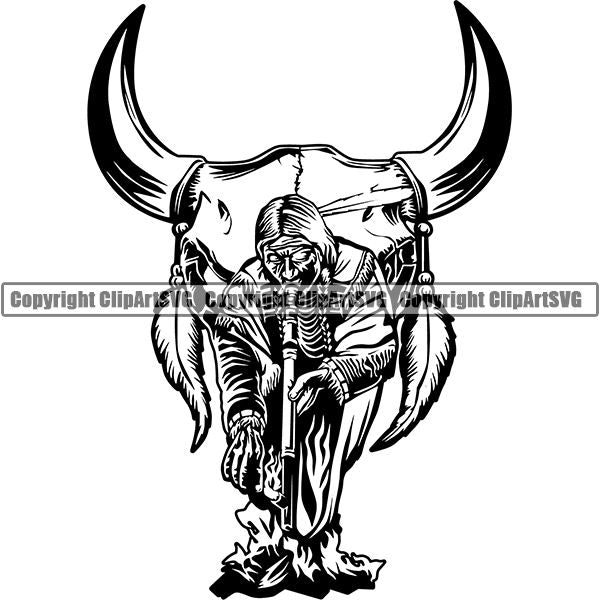 Native American Indian ClipArt SVG