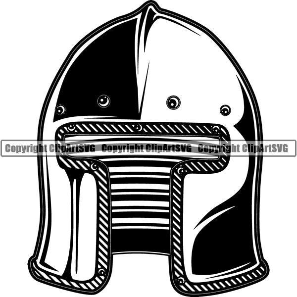 Spartan Warrior Gladiator Mask ClipArt SVG