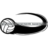 Sports Game Volleyball Motion ClipArt SVG