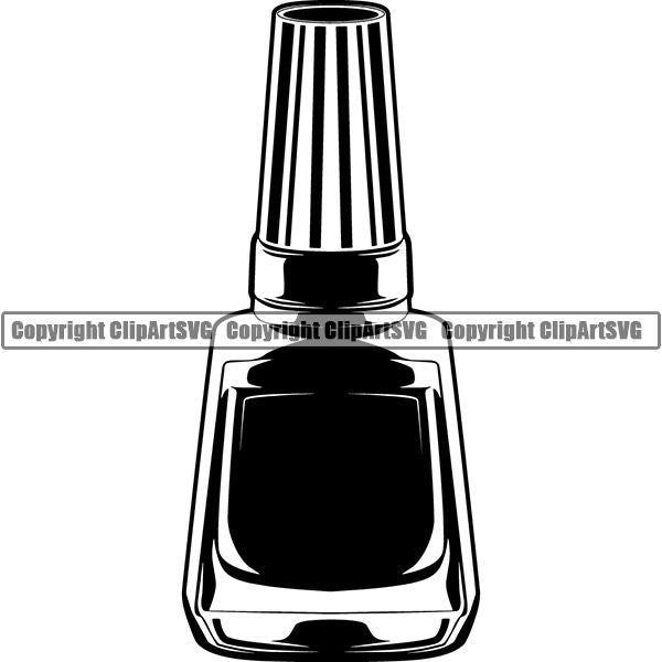 Fashion Beauty Cosmetology Cosmetics Makeup Nail Polish 6yyh7 ClipArt SVG