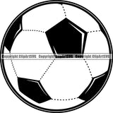 Sports Soccer Ball ClipArt SVG