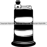 Construction Building Repair Service Safety Cone Barrel Highway ClipArt SVG