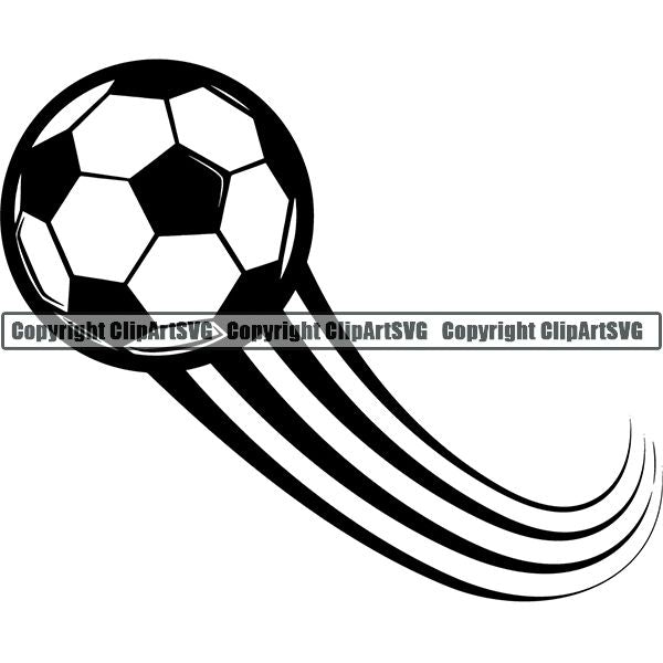 Sports Soccer Motion ClipArt SVG