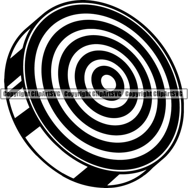Sports Game Archery Target ClipArt SVG