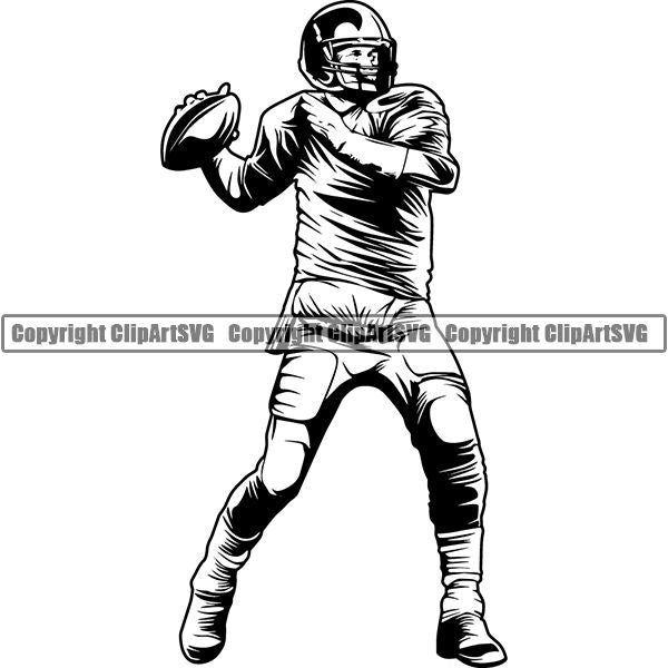 Sports Game Football ClipArt SVG