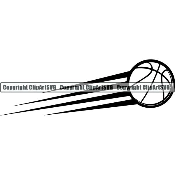 Sports Game Basketball Ball Motion ClipArt SVG