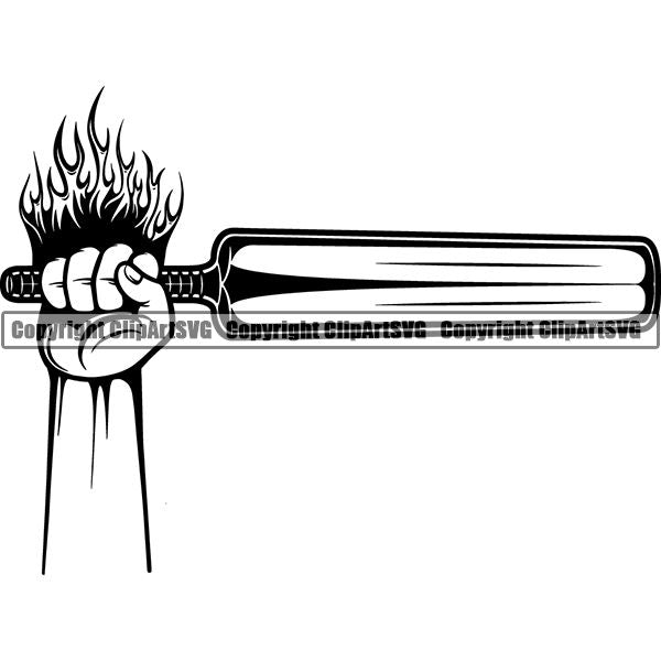 Sports Game Cricket Bat ClipArt SVG