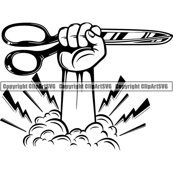 Tailor Seamstress Alterations Scissors ClipArt SVG