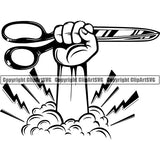 Tailor Seamstress Alterations Scissors ClipArt SVG