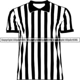 Sports Game Basketball Referee Jersey Shirt ClipArt SVG
