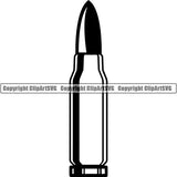 Military Weapon Gun Bullet ClipArt SVG