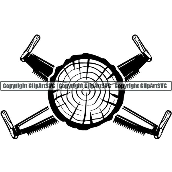 Construction Woodworking Carpenter Lumberjack Logo ClipArt SVG