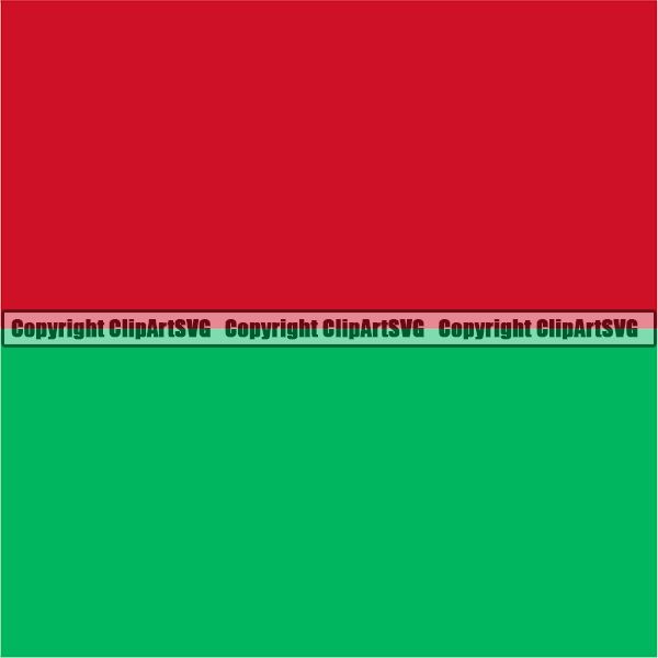 Country Flag Square Madagascar ClipArt SVG