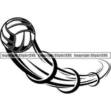 Sports Game Volleyball Motion ClipArt SVG