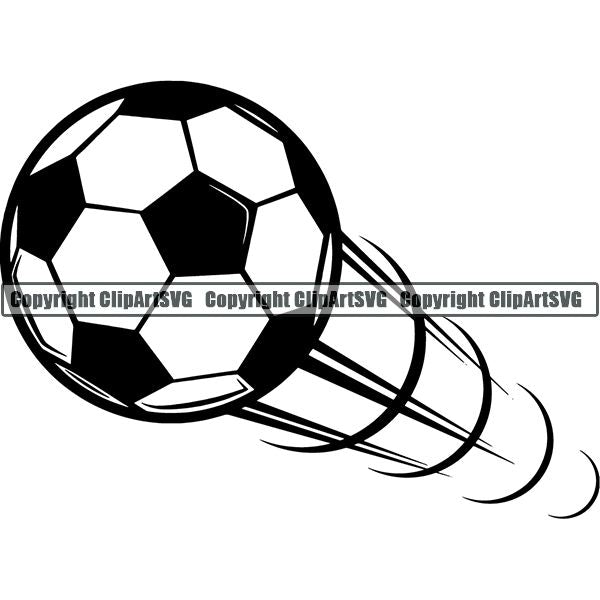 Sports Soccer Motion ClipArt SVG