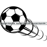 Sports Soccer Motion ClipArt SVG