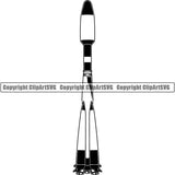 Astronaut Outer Space Shuttle Sci-Fi Science Fiction Rocket ClipArt SVG