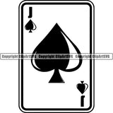 Game Poker Card Spade Jack ClipArt SVG
