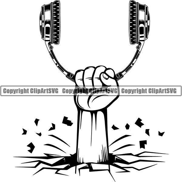 Headphones Headset Music Audio Equipment ClipArt SVG