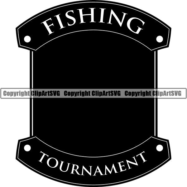 Sports Game Hunting Fishing Hunt Fish Logo ClipArt SVG