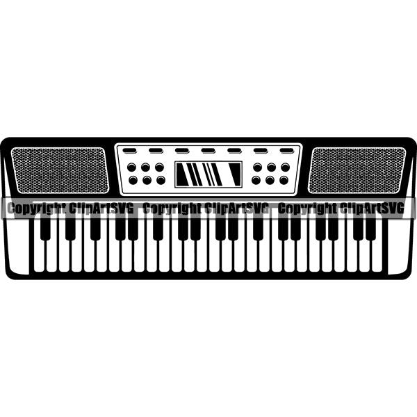 Music Musical Instrument Keyboard 6yyh7 ClipArt SVG
