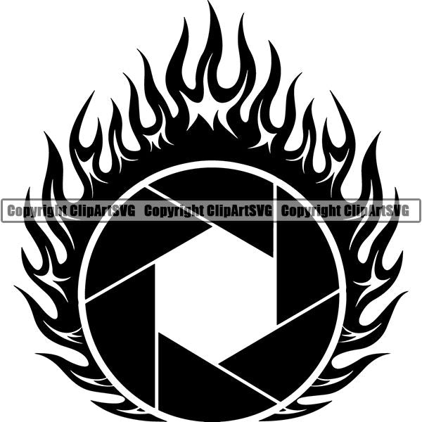 Photography Photographer Photograph Camera Shutter Speed Logo ClipArt SVG