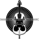 Music Musical Instrument Cello rfcda ClipArt SVG