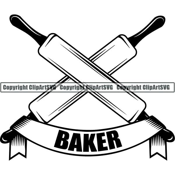 Cooking Baking Chef Cook Bake Baker Logo ClipArt SVG