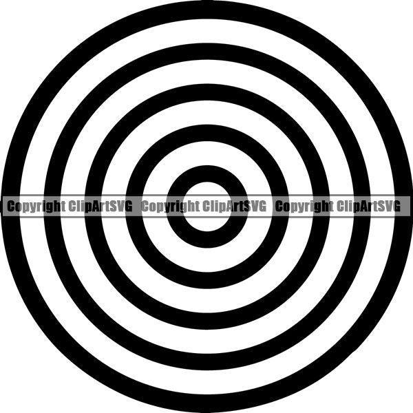 Sports Game Archery Target ClipArt SVG