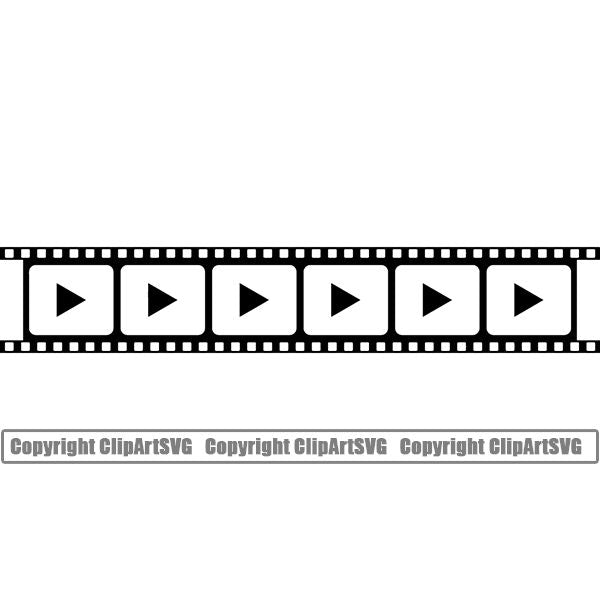 Acting Actor Movie Performer Performance Movie Reel ClipArt SVG