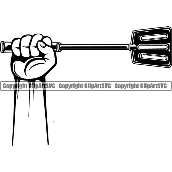 Cooking BBQ Bar-B-Que Barbque Chef Cook Butcher Logo ClipArt SVG