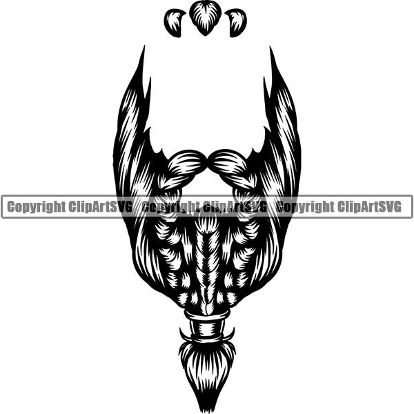 Design Element Human Hair Beard ClipArt SVG