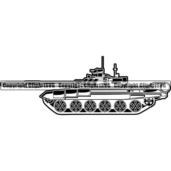 Military Weapon Vehicle Tank ClipArt SVG