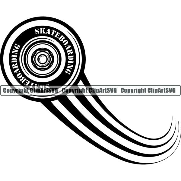 Sports Skateboarding Skateboard Motion ClipArt SVG