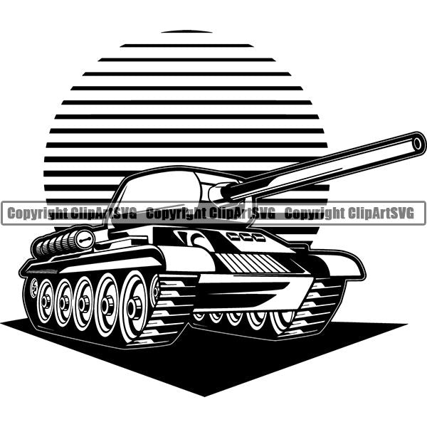 Military Weapon Vehicle Tank ClipArt SVG