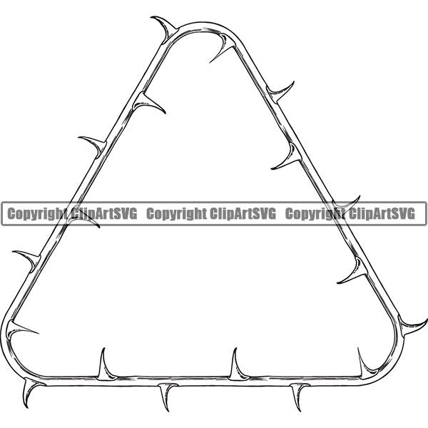 Nature Flower Rose Stem Thorns Frame Border White Triangle.jpg