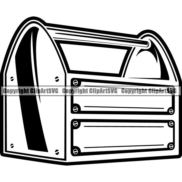 Construction Building Repair Service Toolbox ClipArt SVG