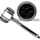 Lawyer Law Justice System Judge Gavel dfghdf ClipArt SVG