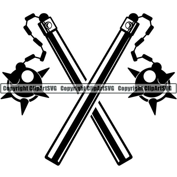 Viking Warrior Logo ClipArt SVG