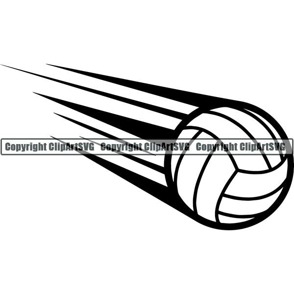 Sports Game Volleyball Motion ClipArt SVG