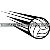 Sports Game Volleyball Motion ClipArt SVG