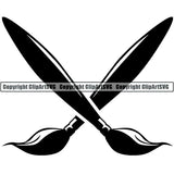 Painting Painter Artist Art Paintbrush Canvas Logo ClipArt SVG