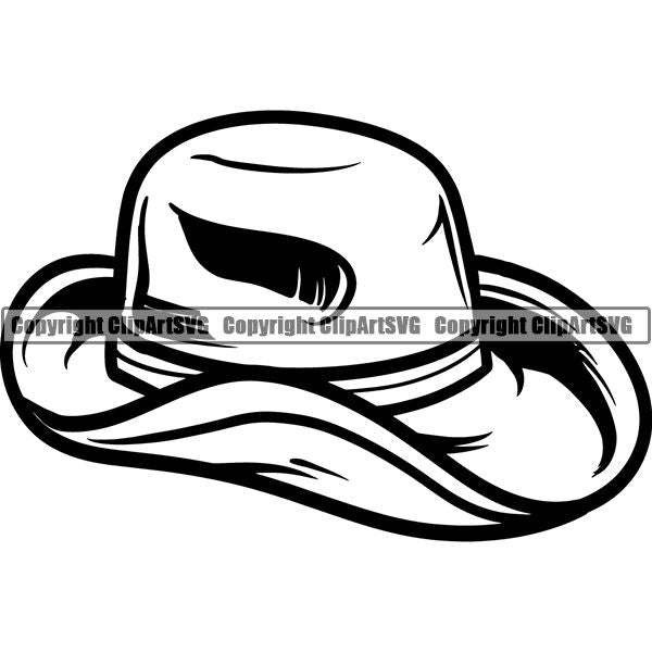 Occupation Cowboy Hat ClipArt SVG