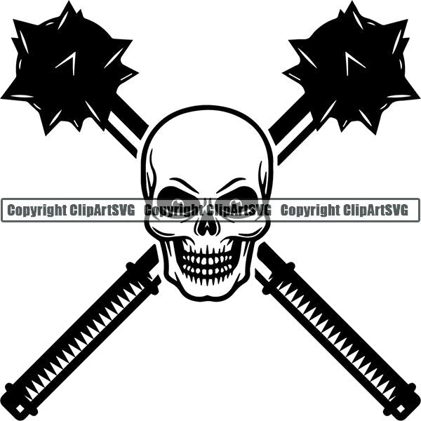 Viking Warrior Logo ClipArt SVG