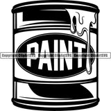 Painting Service Painter Paint Paint Can ClipArt SVG