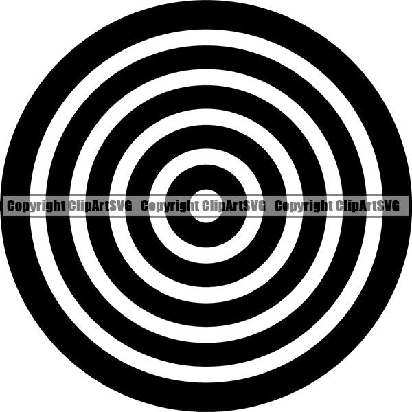 Sports Game Archery Target ClipArt SVG