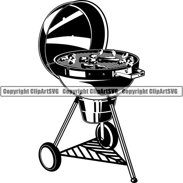 Cooking Baking Baker Chef Cook Oven BBQ Grill Stove ClipArt SVG