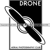 Drone Remote Aerial Helicopter Delivery Photography Surveillance ClipArt SVG