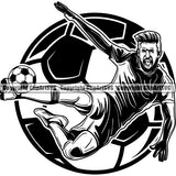 Sports Soccer Logo ClipArt SVG