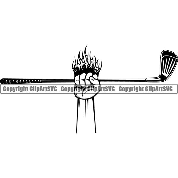 Sports Game Golf Club ClipArt SVG